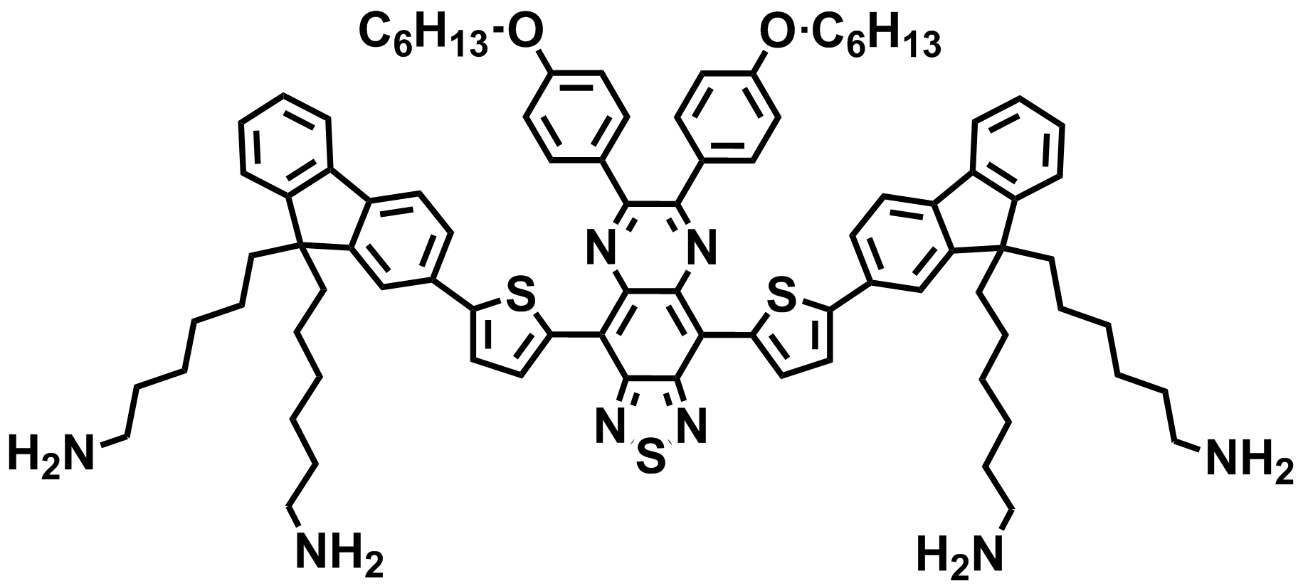 Near-infrared two-region fluorescent dye TTQ-TA (em = 983 nm)