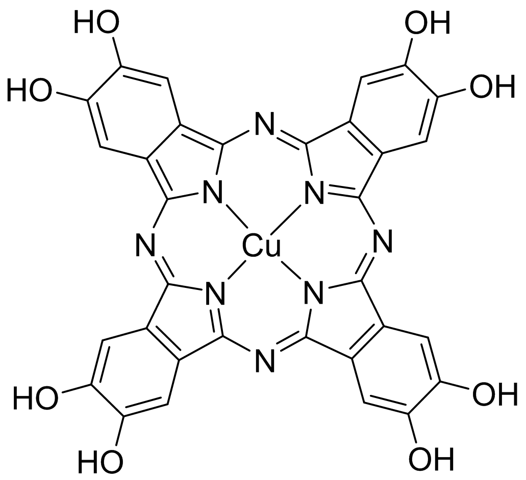 2,3,9,10,16,17,23,24-Octahydroxy-29H,31H-copper phthalocyanine