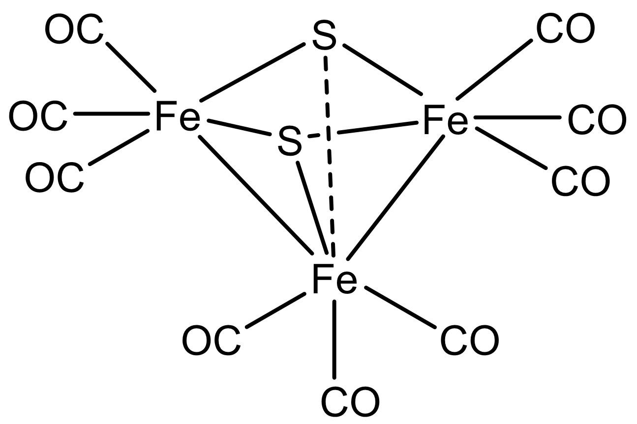 CO ex-drug,[Fe3(-S)2(CO)9]